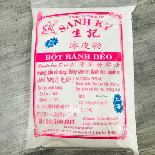 BỘT BÁNH DẺO SANH KÝ 1KG